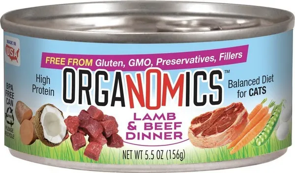 24/5.5oz Evanger's Cat Organomics Lamb/Beef - Food